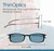 Always With You ThinOptics Blue Light Blocking Reading Glasses for Computers & Screens - Ultra Lightweight and Durable - Rectangular Tortoise 2.5x