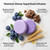Blue berry Fields Shampoo & Conditioner Bundle Bars, for Hair Thinning, Frizz (1Set)