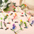 Tigeen 100 Pcs Rave Trinkets Festival Sprout Duck Hair Clip Bulk Mixed