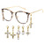 Cyxus Blue Light Glasses for Woman with Chain Fashionable Computer Glasses on Office Reduce Eye Strain Anti Migraine Great for Working Reading Gaming