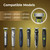 Replacement Blades Compatible with OneBlade Trimmer, 3 Pack Stainless Steel Dual Edge Blades for Precision Grooming