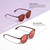 BRADDELL Indoor FL-41 Rose & Outdoor FL-60 Brown Tinted Migraine Light Sensitivity Glasses for Fluorescent LED Glare, Photophobia and Concussion (MEDIUM-SMALL)