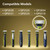 Replacement Blades Compatible with OneBlade Electric Trimmer & Shaver, Stainless Steel Dual Edge Blades for Face & Body Grooming, Set of 3