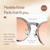 BRADDELL FL-41 Rose Migraine Light Sensitivity Glasses for Fluorescent LED Glare, Photophobia and Concussion