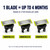 Premium Stainless Steel Replacement Blades Compatible with OneBlade Electric Trimmer & Shaver, Dual Edge Precision Grooming Blades for Face, Beard & Body, 3 Pack
