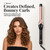 HCAH 1 Inch Curling Iron with Clamp, Professional Tourmaline Ceramic Hair Curler, 5 Heat Settings 280°F-430°F, 30s Fast Heating, Dual Voltage, 60-Min Auto Shut-Off, for Classic Defined Curls