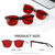 BIRCEN Blue Light Gaming Glasses: Al-Mg Metal Red Bluelight Blocking Slepping Glasses for Men Women Anti Eyestrain on Computer & Home