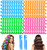 42 Pcs Heatless Wave Curlers for Medium Long Hair, 17.7 Inch