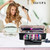 ELCUPA Large Hair Tools Travel Bag with Iron Mat - 2in1 Hair Tools Organizer for Hair Dryer Brush, Flat Irons, Straighteners, Curling Irons, Hair Bag, Makeup Bag, Cosmetic Bag for Travel Essentials