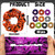 80 Pcs Halloween Satin Hair Scrunchies Pumpkin Skull Black Cat Hair Ties
