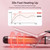 JAETON Hair Curling Iron Wand 1 1/4-Inch for Loose Curls, 190-450℉