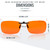 Spectra479 Blue Light Blocking Clip On Glasses - 99.9 Percent Effective Computer Glasses for Men & Women, Durable Lightweight, Reduce Eyestrain, Headaches and Improve Sleep (Nighttime Lens)