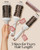 Lily England Round Hair Brush Set, 4 Piece Professional Blow Dry Kit with 3 Round Brushes and Comb for Styling, Beauty Gifts Sets for Women (White)