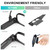 SKYWAY Reading Glasses Lighted Rechargeable magnifying eyeglasses LED Readers with Lights Eyewear Clear Vision （Black+Tortoiseshell-1.0X）