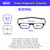 Calabria Unisex Oval Snap Magnetic Reading Glasses with Clear Lenses – Gloss Black Silver | Pull Apart Glasses with Magnetic Bridge | Wrap Around Eyeglasses | Eyewear +0.75
