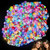 54 PCS LED Flower Crown Headbands,Glow in the Dark Party Supplies