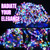 54 PCS LED Flower Crown Headbands,Glow in the Dark Party Supplies