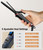 CIVEYA 1/2 Inch Curling Iron for Short Hair, Dual Voltage Travel Size with 5 Adjustable Heat Settings, Mini Curling Iron Ceramic Barrel with Argan Oil Infused