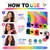 Temporary Hair Chalk, Portable Temporary Hair Chalk Set with Gentle Formula for Birthday Parties, Halloween & Christmas Festival Gifts