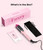 Farery Thermal Brush for Short Hair, 1.2 Inch Small Curling Brush, Pink