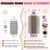 2.32" Small Round Brush for Shark FlexStyle Attachment, Fine Hair