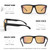 MAXJULI Blue Light Glasses XXL Size Double Extra Large Z87 for Big Wide Heads Men 8228 (Amber)