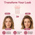 Heated Root Volumizer Clip, Hair Crown Lifting Styler Booster (Pink)