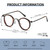 JOLLYNOVA HD7 Progressive Multifocal Reading Glasses RT543, No-Line Readers, Blue Light Blocking, Near to Far Vision (Tortoiseshell & Progressive, 1, x)