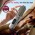 Cordless Hair Straightener Brush, Mini Hair Curling Iron Brush with 3 Temprature Controls, Anti-Scald Rechargeable Hair Curler with LCD Display, Anti-Frizz, Fast Heating for Styling & Travel