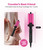 FARERY Mini Waver Curling Iron, 1/2 Inch, Hair Crimper for Women Beach Waves, Keratin & Argan Oil Infused, Dual Voltage, Pouch Bag