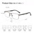 ZENOTTIC Blue Light Glasses Men : Black Reading Glasses Men - Square Frame Computer Glasses - Anti Glare Metal Readers - Digital Eye Strain Seniors Daily (Grey&Black,2.25x)