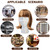 BALABALA 3 Pack Mannequin Head Foam Wig Head Stand, Styrofoam Mannequin Head with Long Neck for Wig Display & Styling, Professional Salon Hat Holder Wig Stand, Lightweight White Foam Head Model for Travel Hat Display