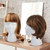 BALABALA 3 Pack Mannequin Head Foam Wig Head Stand, Styrofoam Mannequin Head with Long Neck for Wig Display & Styling, Professional Salon Hat Holder Wig Stand, Lightweight White Foam Head Model for Travel Hat Display