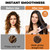 Go Brush - Pro, Cordless Hair Straightener Brush, Rechargeable Portable Frizz-Free Ionic, MCH Fast Heating 20s, 199M Negative Ions, 3 Temps & LED Display, Anti-Scald, 3200mAh USB-C for Women Travel