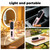 Go Brush - Pro, Cordless Hair Straightener Brush, Rechargeable Portable Frizz-Free Ionic, MCH Fast Heating 20s, 199M Negative Ions, 3 Temps & LED Display, Anti-Scald, 3200mAh USB-C for Women Travel
