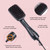 3-in-1 Hair Dryer Brush & Hot Air Styling Brush, Hair Straightener Brush for Drying, Straightening & Smoothing, 3 Heat/Speed Settings, Paddle Design for All Hair Types