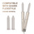 1 Pair Auto-Wrap Curlers Compatible with Shark FlexStyle (HD400 Series) Curling Iron Accessory, Self-Curling Attachment,Effortless Curls, Waves & Volume Hair Tools,Hair Styler & Drying Tool.