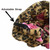 Cute Cat Ear Luxury Leopard Satin Sleep Bonnet for Women-Adjustable strap, Soft Plush Esxterior, Pink Satin Lining, Anti-Frizz Hair Protection for Curly, Natural and braided hair
