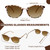 OPTOFENDY Progressive Sunglasses for Women Men, TR90 Multifocal Reader Sunglasses with Spring Hinge, UV400 Protection, Tortoise 1.75