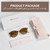 OPTOFENDY Progressive Sunglasses for Women Men, TR90 Multifocal Reader Sunglasses with Spring Hinge, UV400 Protection, Tortoise 1.75
