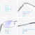 SKYOAK Premium 2 PACK Durable Progressive Multifocus Reading Glasses for Men Blue Light Blocking Computer Reader Anti Eyestrain Metal Frame Spring Hinges (for Mid-Near Range approx 3ft) 2.5 Gunmetal