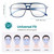 Prospek Blue Light Glasses – Eye Strain Relief, Anti Glare Blue NO Diopters, Regular