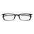 Always With You ThinOptics Reading Glasses - Ultra Thin, Durable, Lightweight - Optical Grade Lenses - Rectangle Black 1.0x