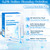 0.9% Normal Saline Solution, Sterile Sodium Chloride Wash, Single-Use Daily Cleansing, Portable Travel Size 15ml Each (40 Vials), 600ml /21.12 FL OZ
