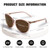 YUKANG 3 Packs Progressive Multifocal Sunglasses for Women Men, Multifocus Sun Readers Outdoor Reading Sunglasses Women's with UV400 TBLBrown 1.5