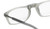Calabria Unisex SP03 Snap Magnetic Reading Glasses – Matte Crystal Smoke Grey | Pull Apart Glasses with Magnetic Bridge | Wrap Around Eyeglasses with Adjustable Temples | Eyewear | Magnification 0.50x