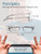 Always With You ThinOptics Reading Glasses - Ultra Thin and Lightweight Readers with Case - Special Edition Colors - Rectangle Pink 1.5x