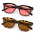 MOAROMAS 2 Pack Indoor FL-41 Pink & Outdoor Fluorescent-60 Brown Tinted Migraine Light Sensitivity Glasses for Photophobia, Fluorescent LED Glare and Computer,Two Pairs Protective Eyewear