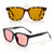MOAROMAS 2 Pack Indoor FL-41 Pink & Outdoor Fluorescent-60 Brown Tinted Migraine Light Sensitivity Glasses for Photophobia, Fluorescent LED Glare and Computer,Two Pairs Protective Eyewear