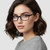 PROSPEK Blue Light Reading Glasses for Men and Women, Computer Reading Glasses 1.25 with Blue Light Protection and Clear Lens, Anti Eyestrain Glasses